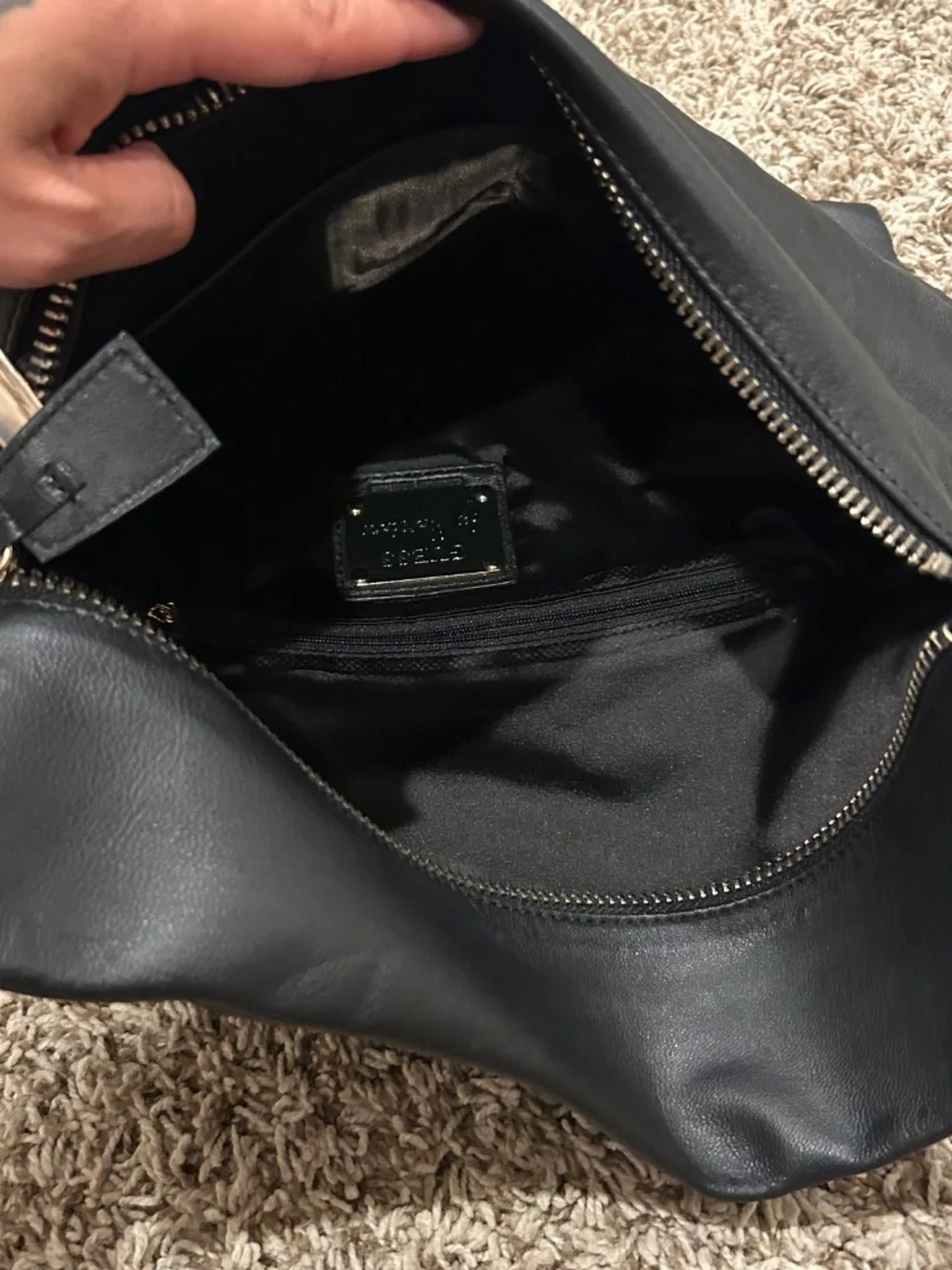 GUESS by Marciano Black Oversized Foldover Clutch